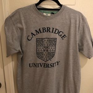 Vintage Feel Grey Cambridge University T Shirt